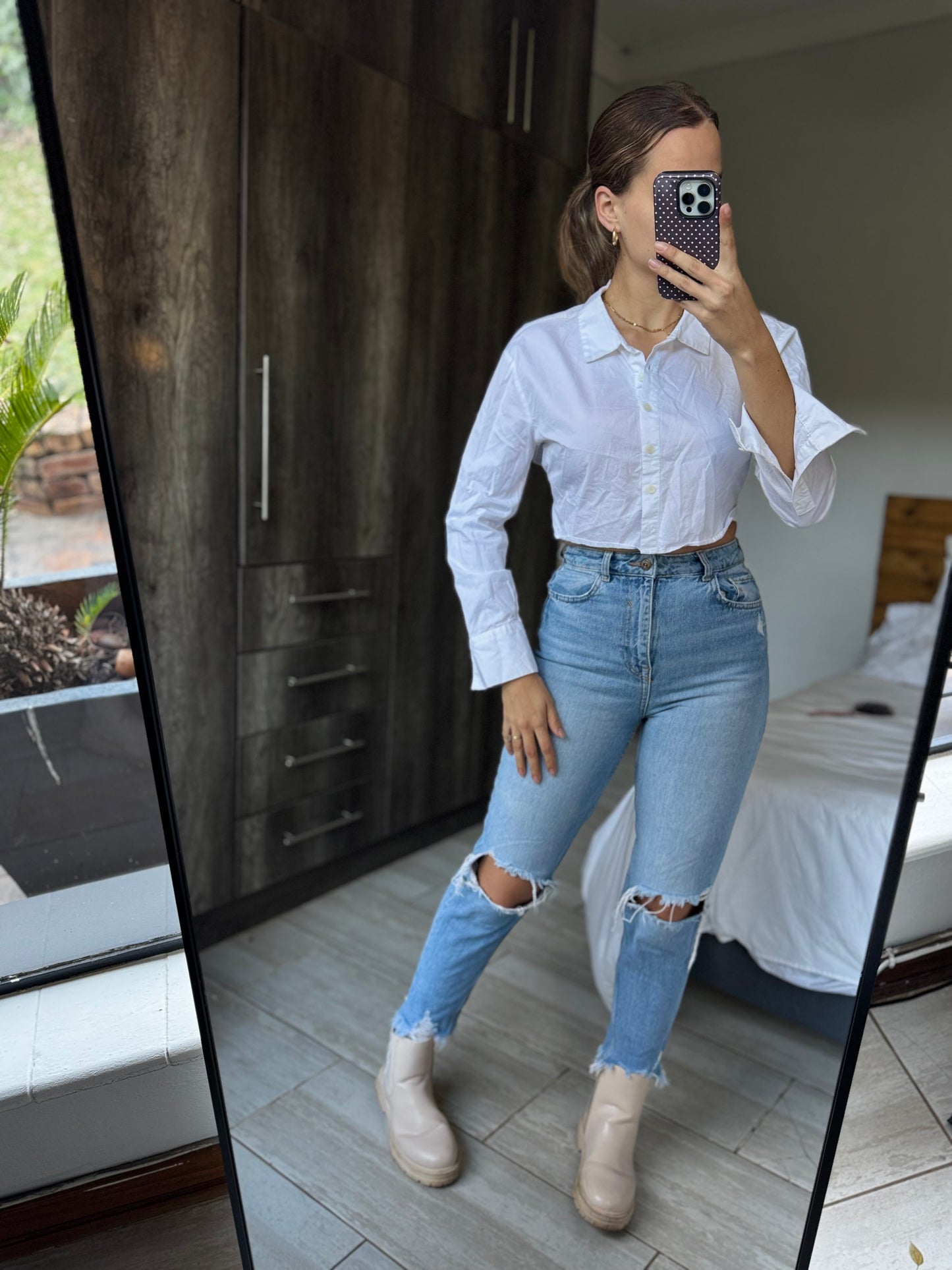 ZARA white top (SS)