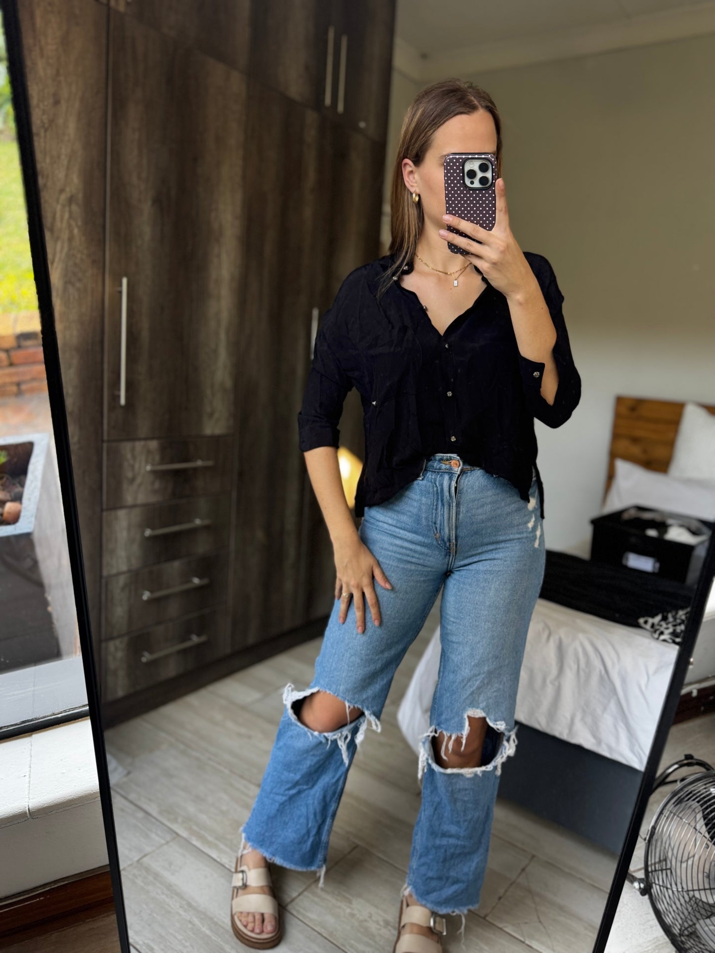 Black button down (E)