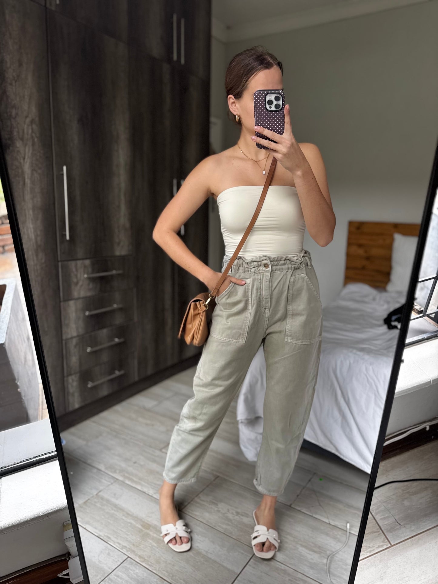 ZARA green pants (L)