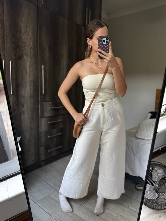 FOREVER NEW cream pants (AA)