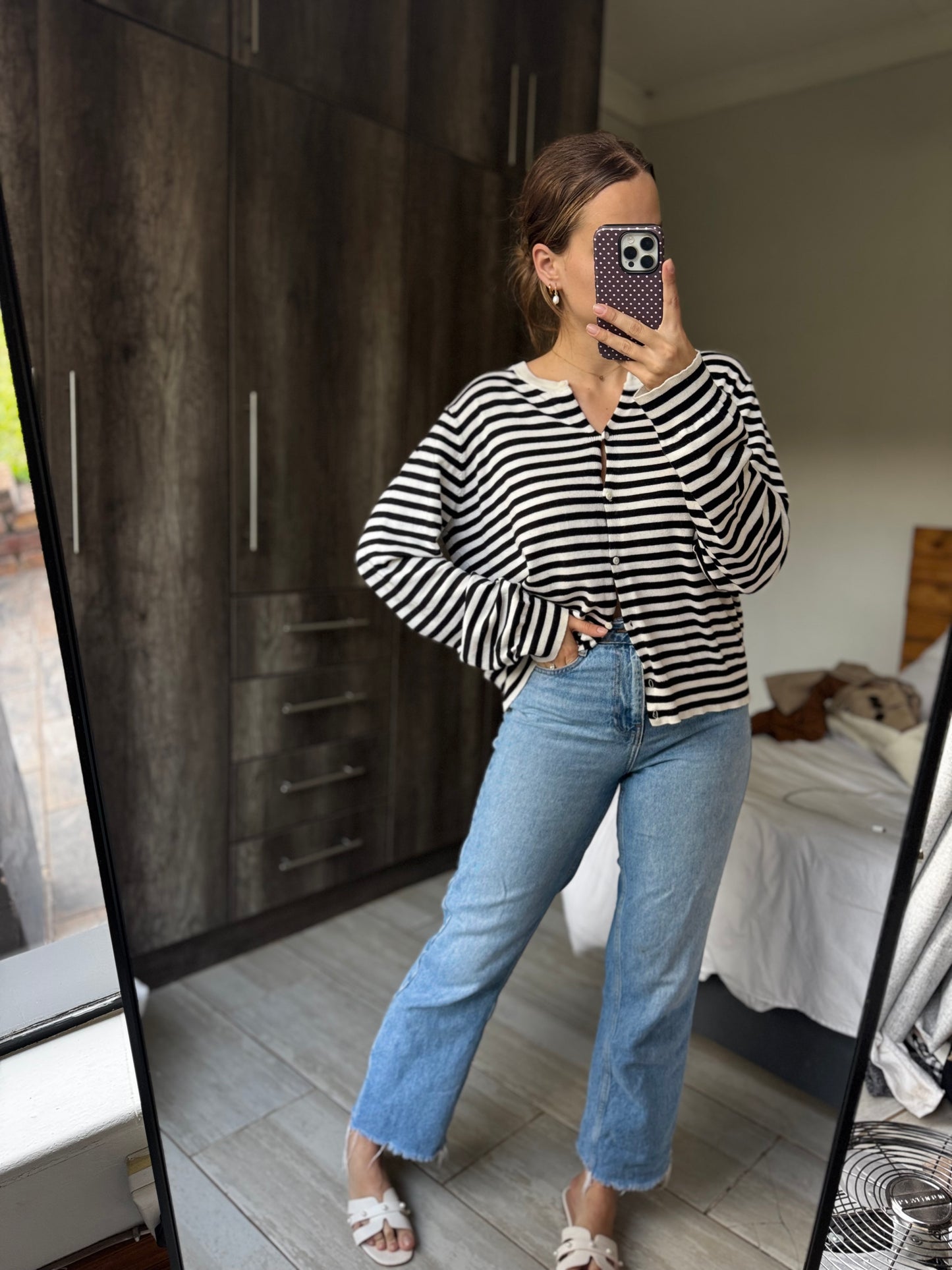 Striped cardigen