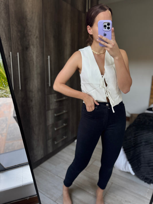 TopShop Jamie black jeans (F)