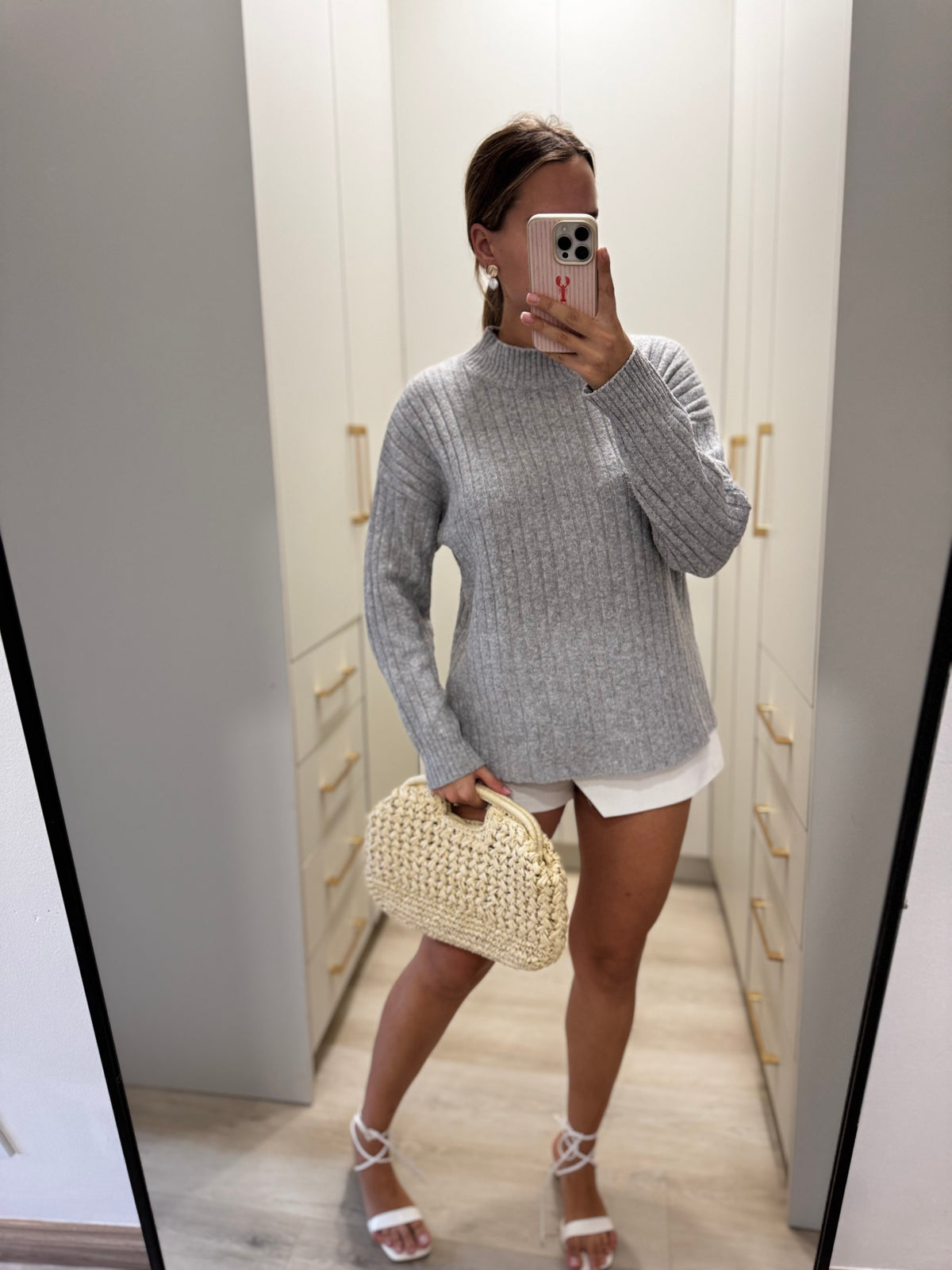 Rare Earth grey knit sweater (I)