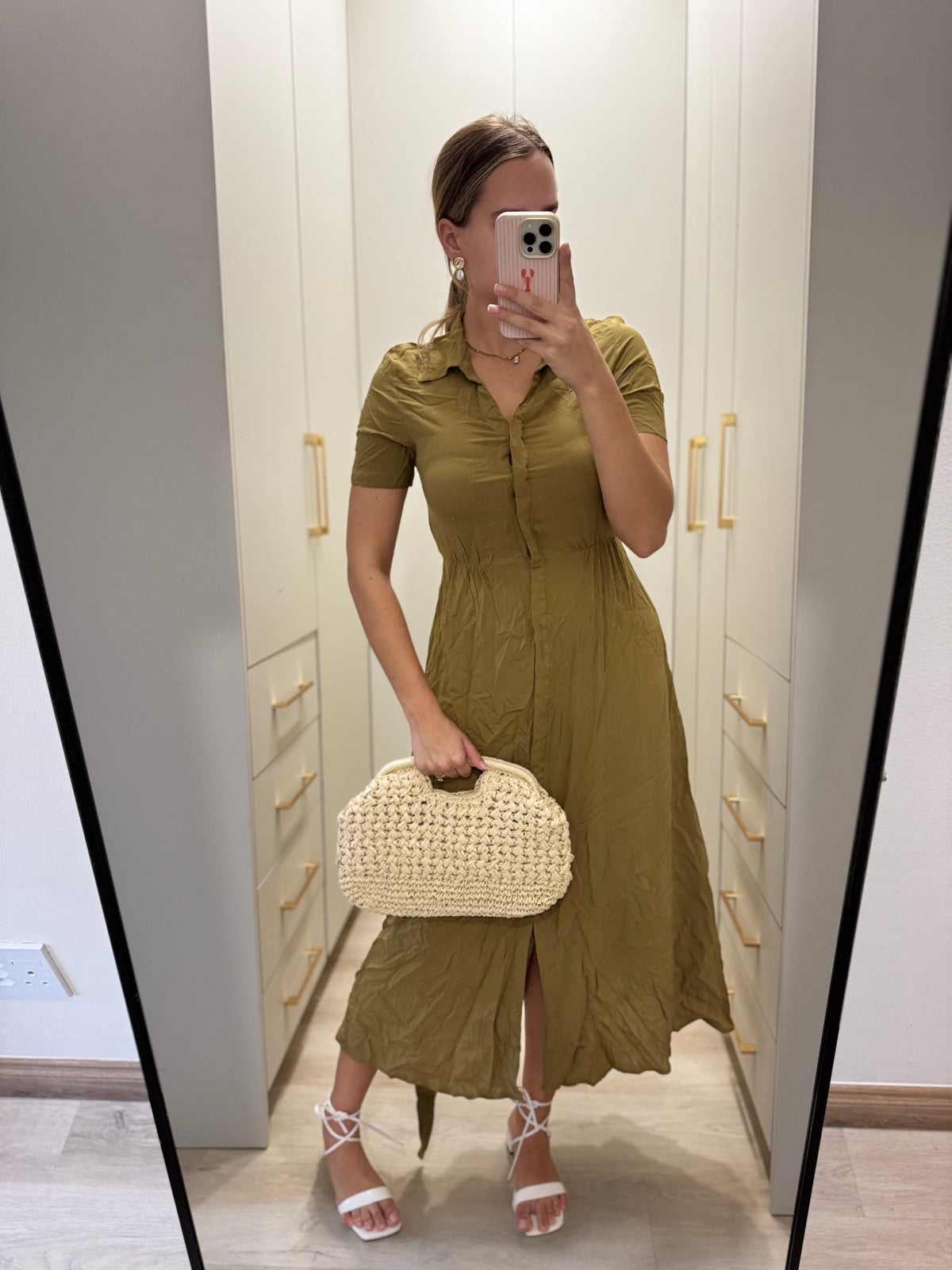 H&M green dress (J)