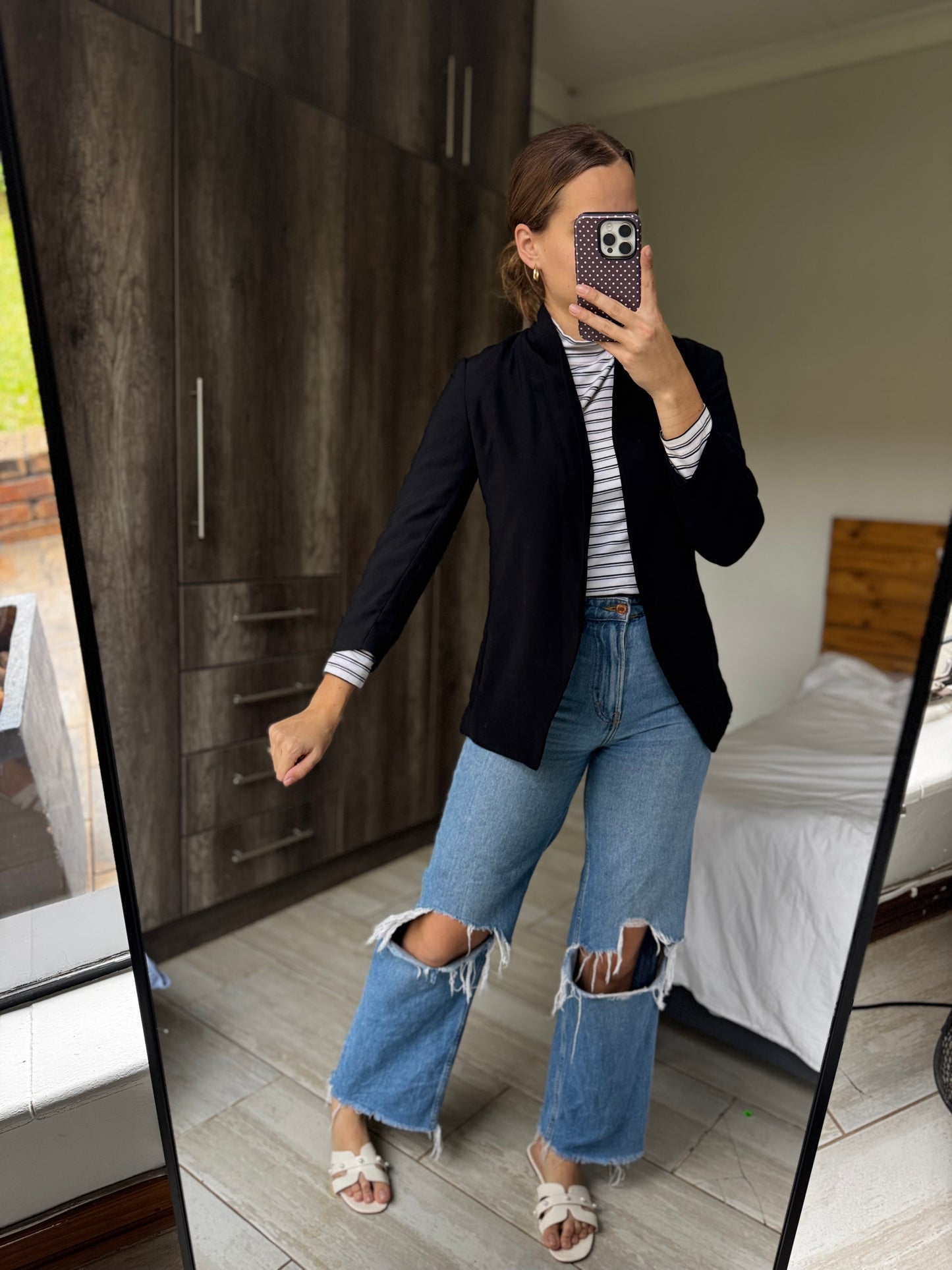 H&M black blazer (L)