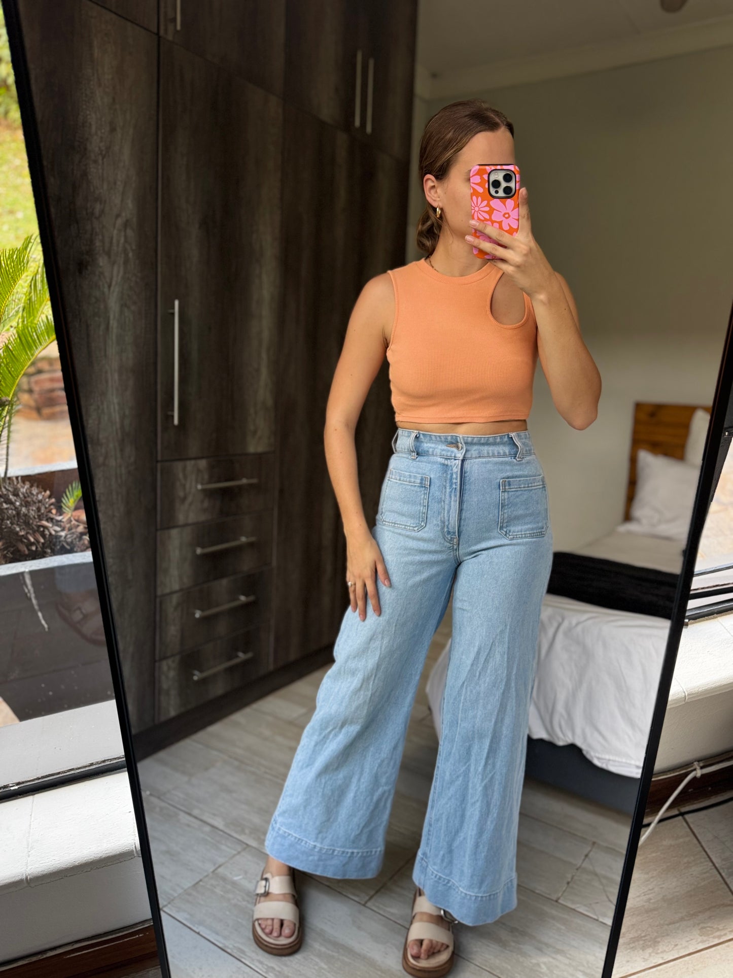 TopShop orange top (DD)