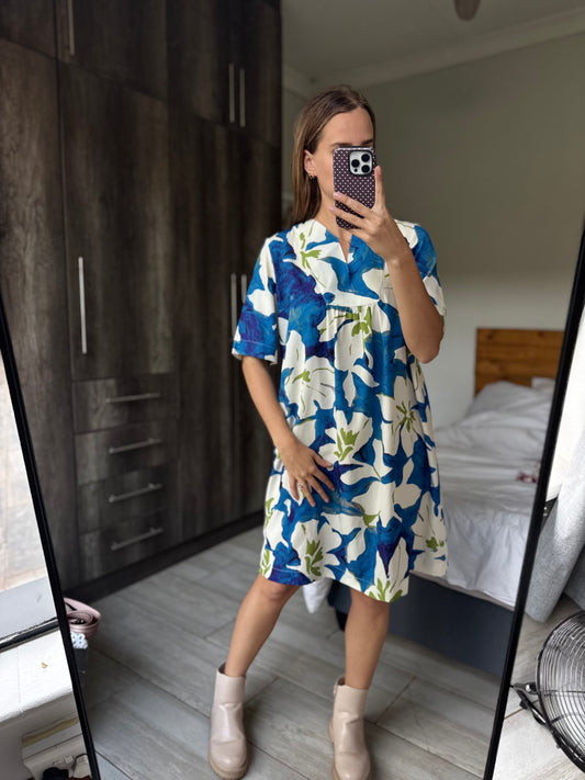 Blue floral dress (X1)