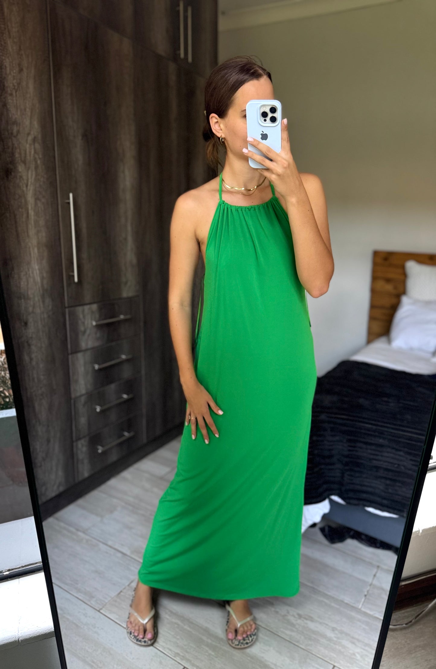 Bershka green dress (HH)