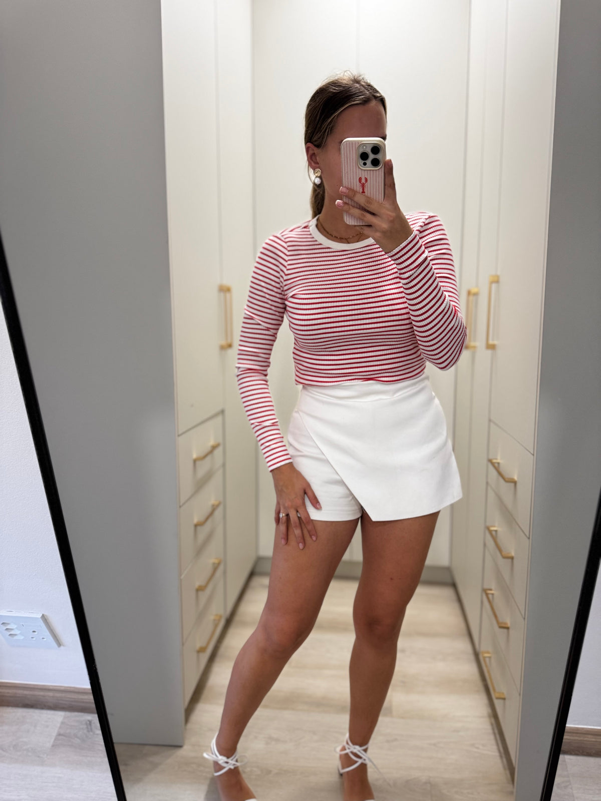 H&M ribbed striped top (J)