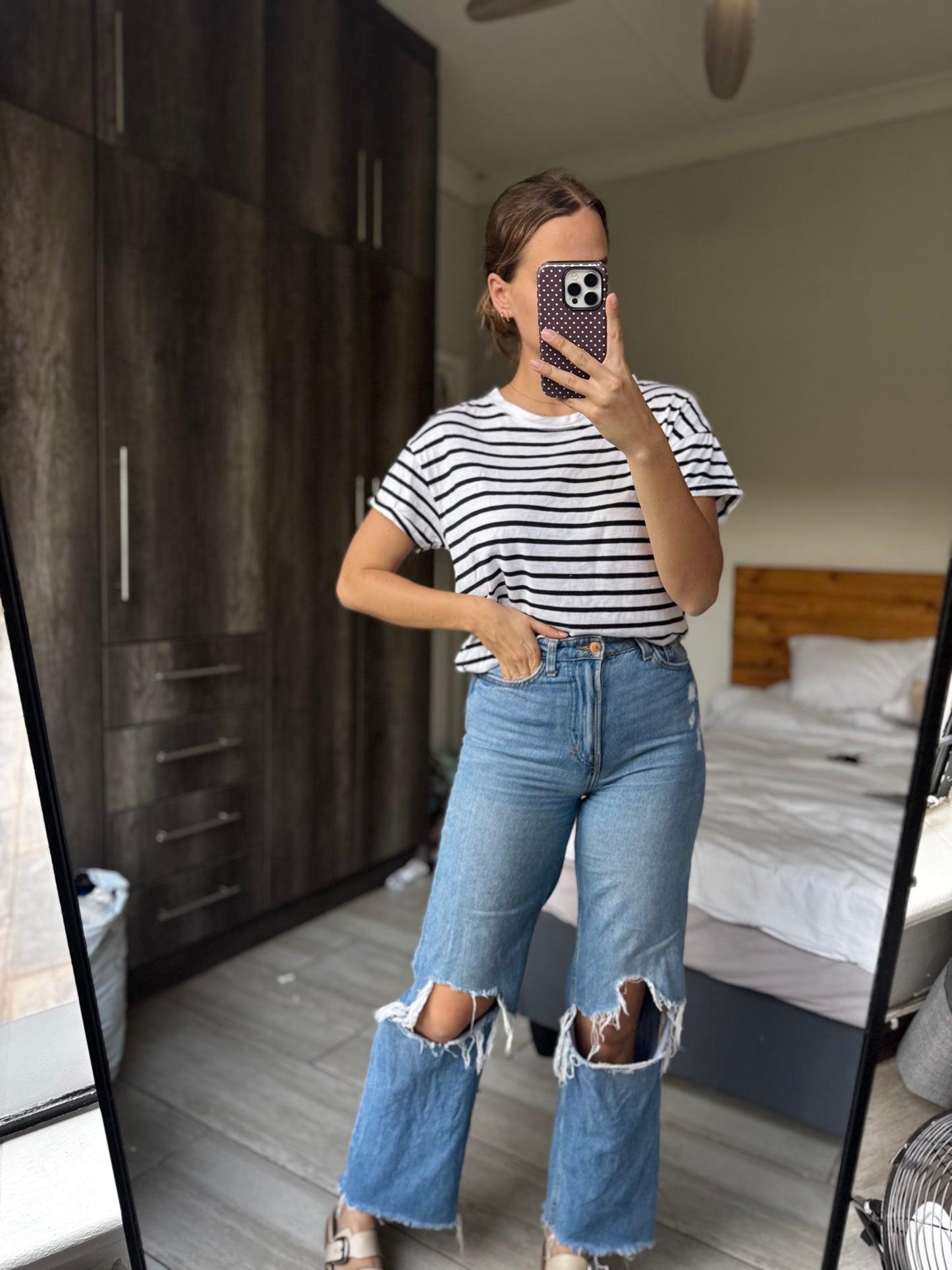 Old Khaki striped tee (X1)