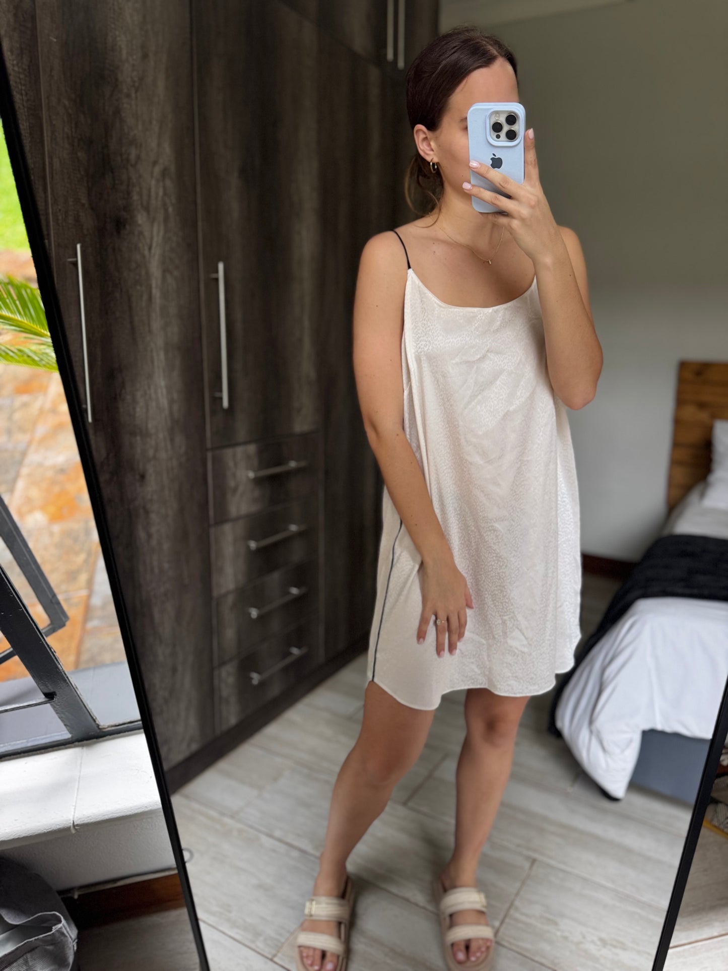 Woolworths leopard print silk dress (SSS)