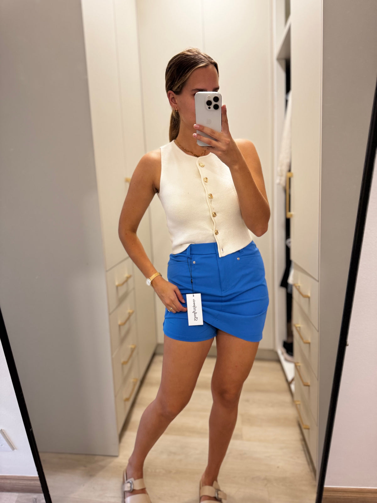 Brand New blue skort (C)