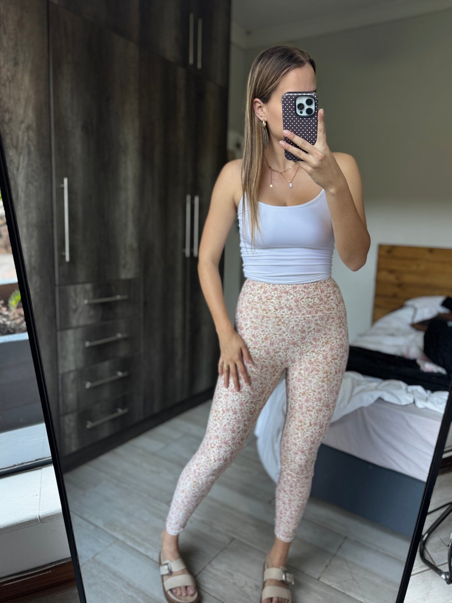 Cotton on floral gym leggings (YY)