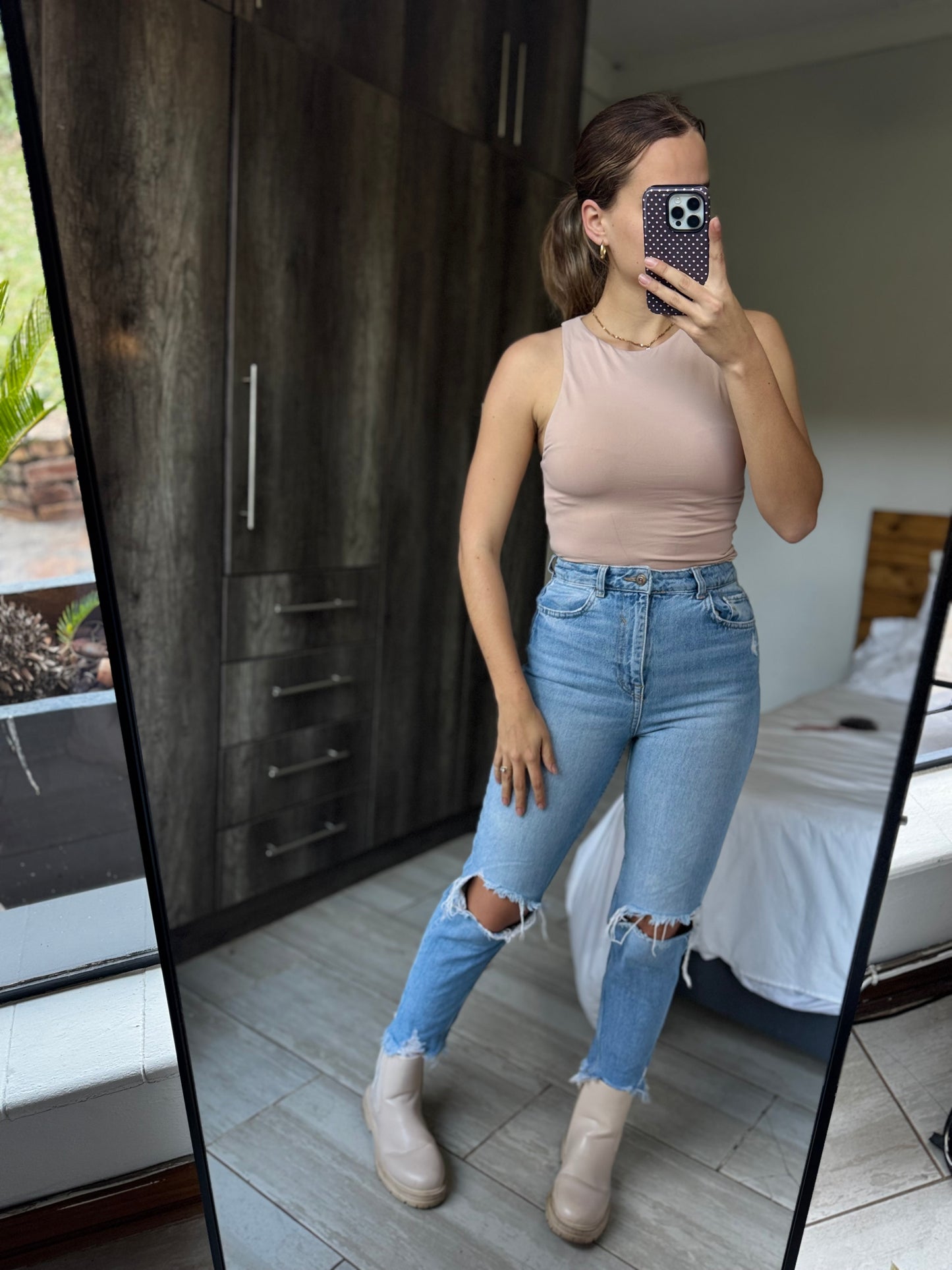 ZARA brown bodysuit (SS)