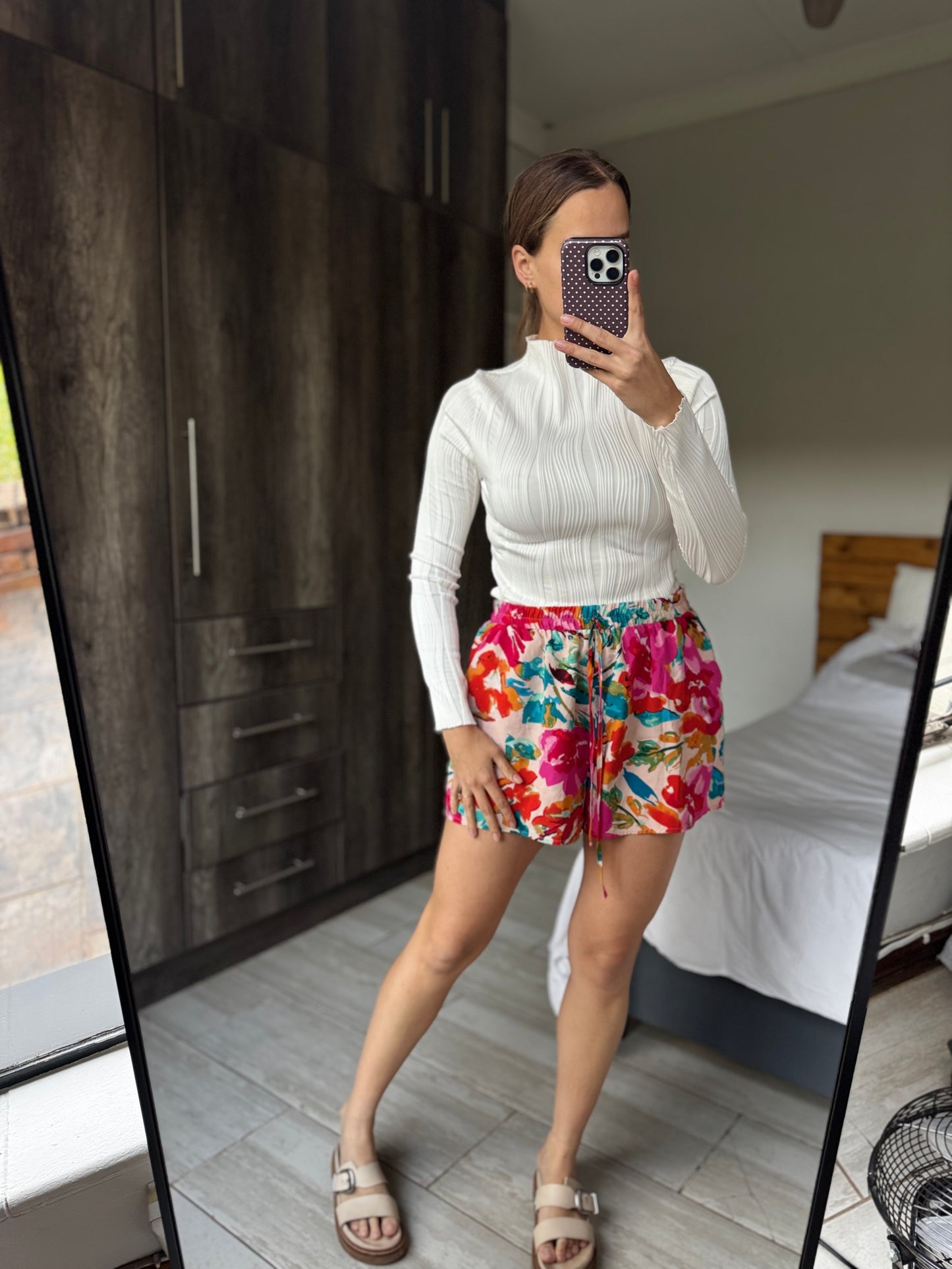 Floral shorts (S)