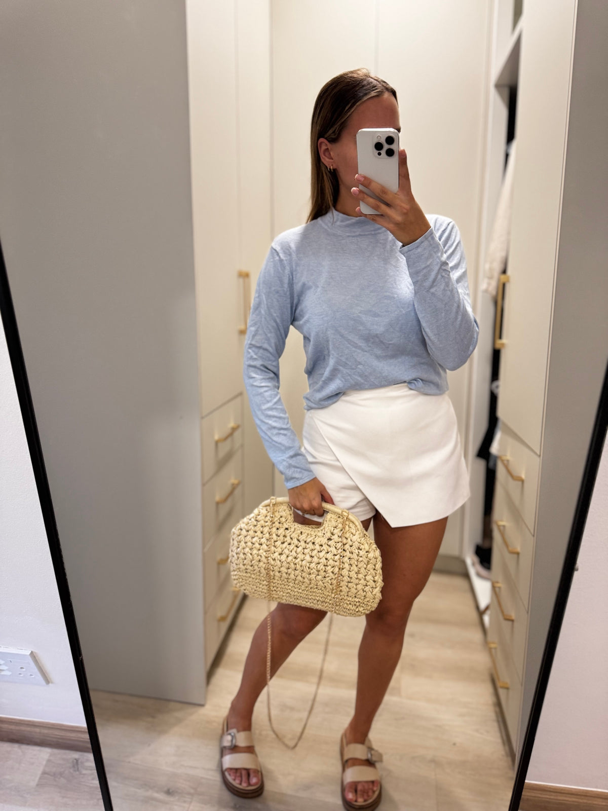Queenspark blue turtle neck sweater (C)