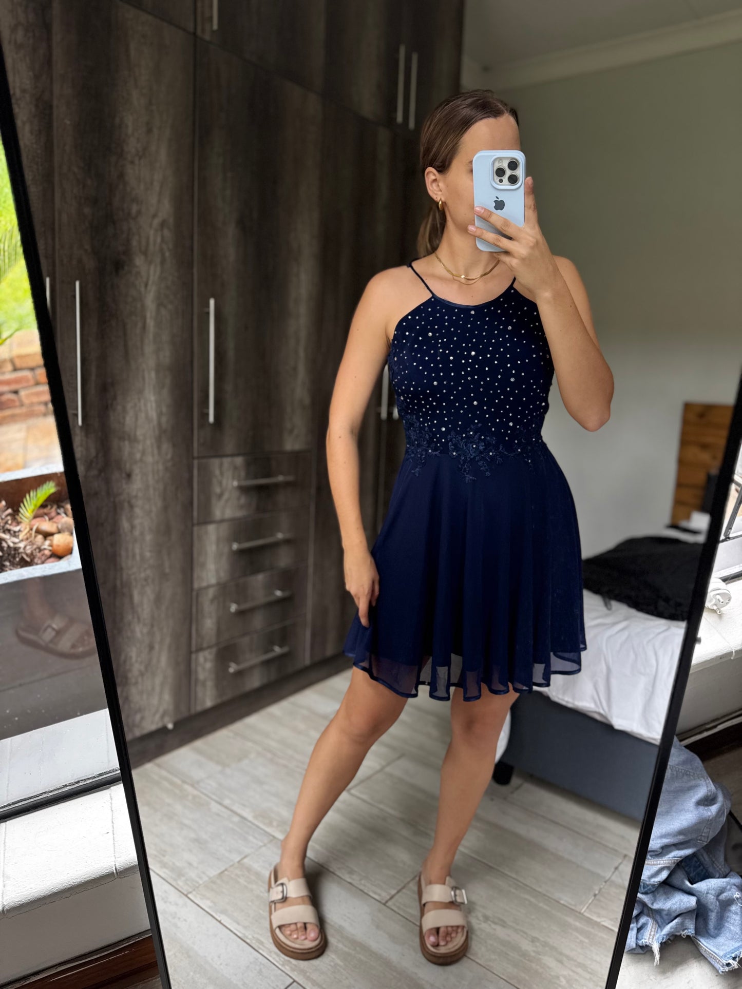 Navy floral dress (X6)