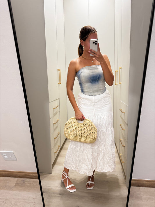 Cotton on white skirt (HH)