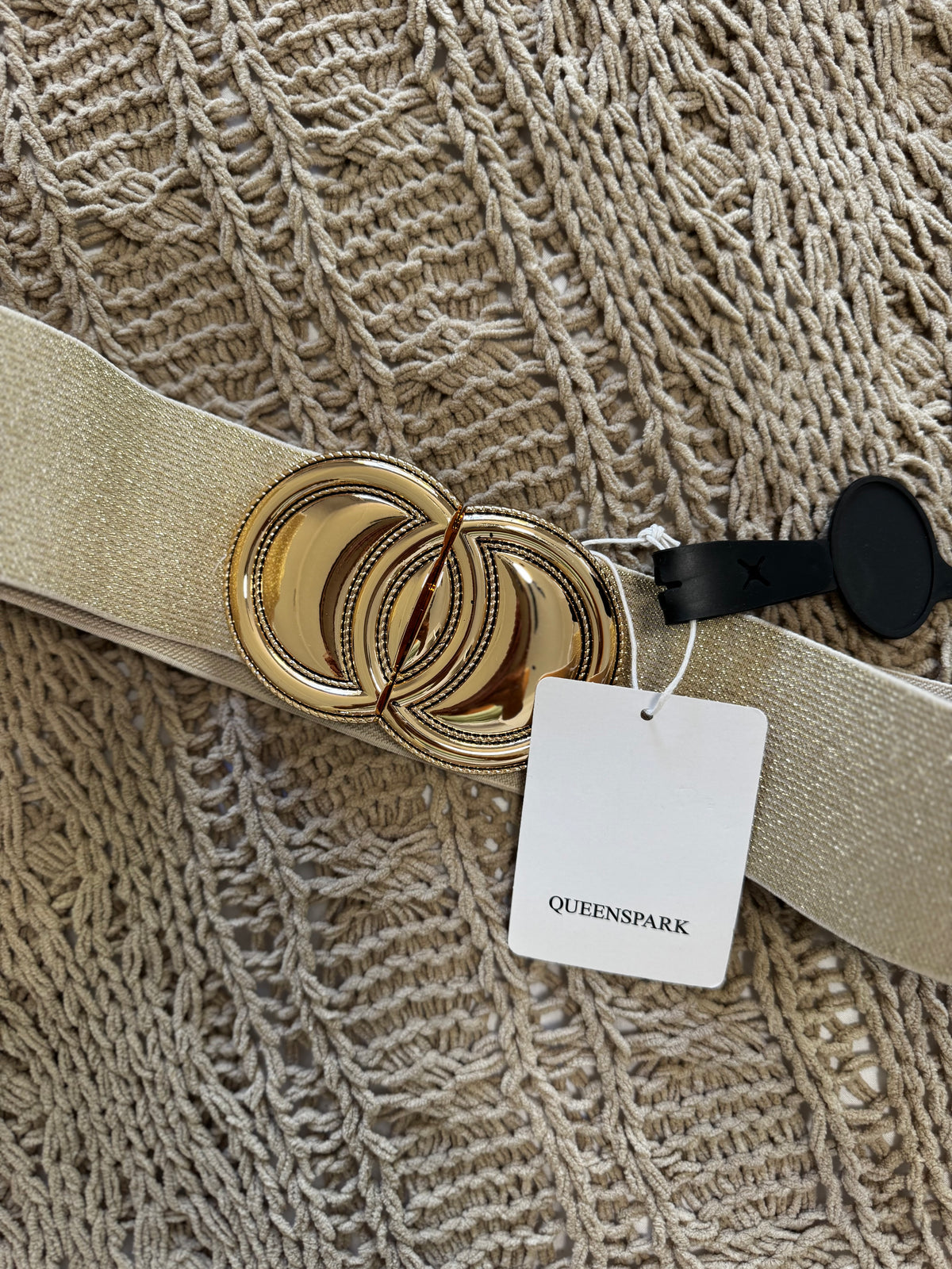 Brand New Queenspark gold belt (D)