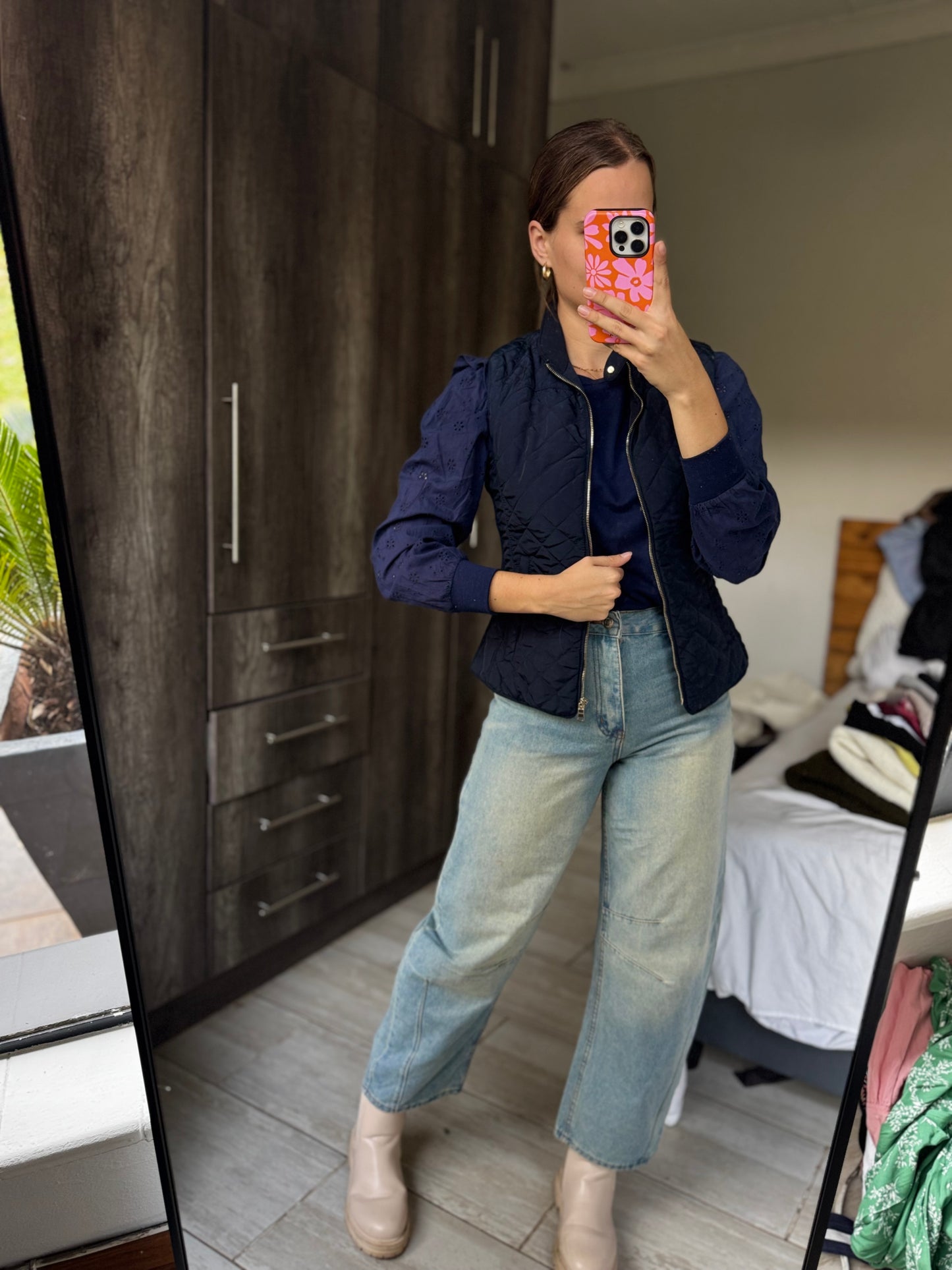 ZARA navy vest (Q)