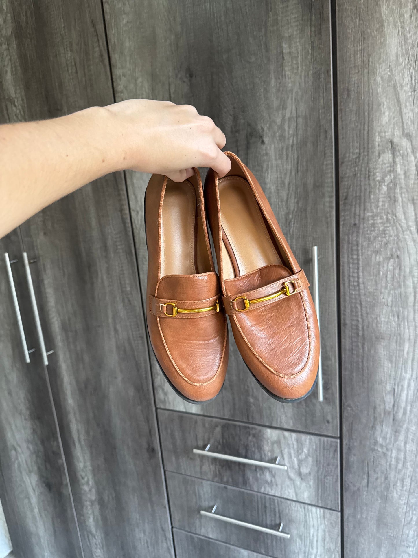 Brand New brown loafers (PP)