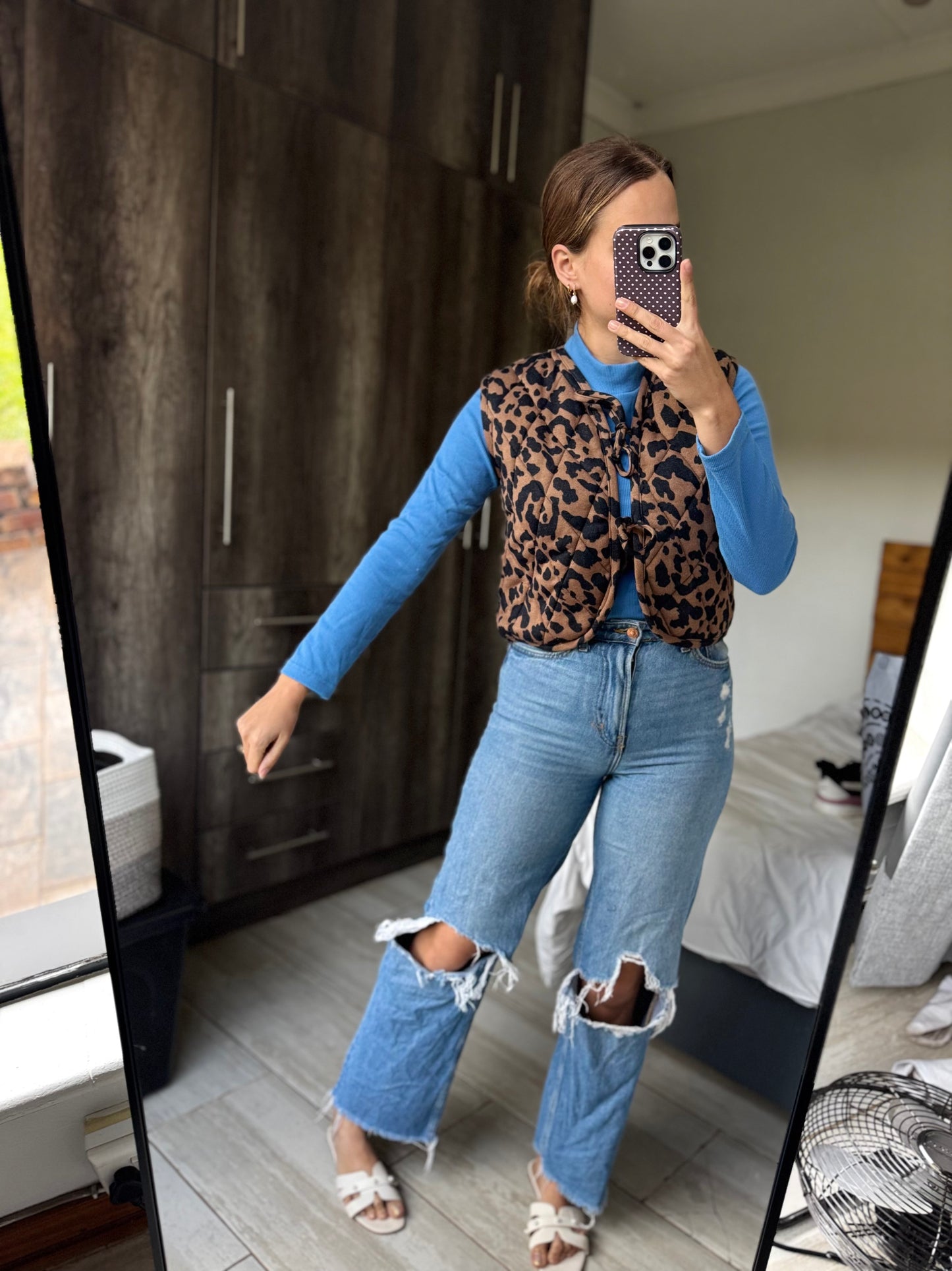 ME&B leopard print vest (X1)