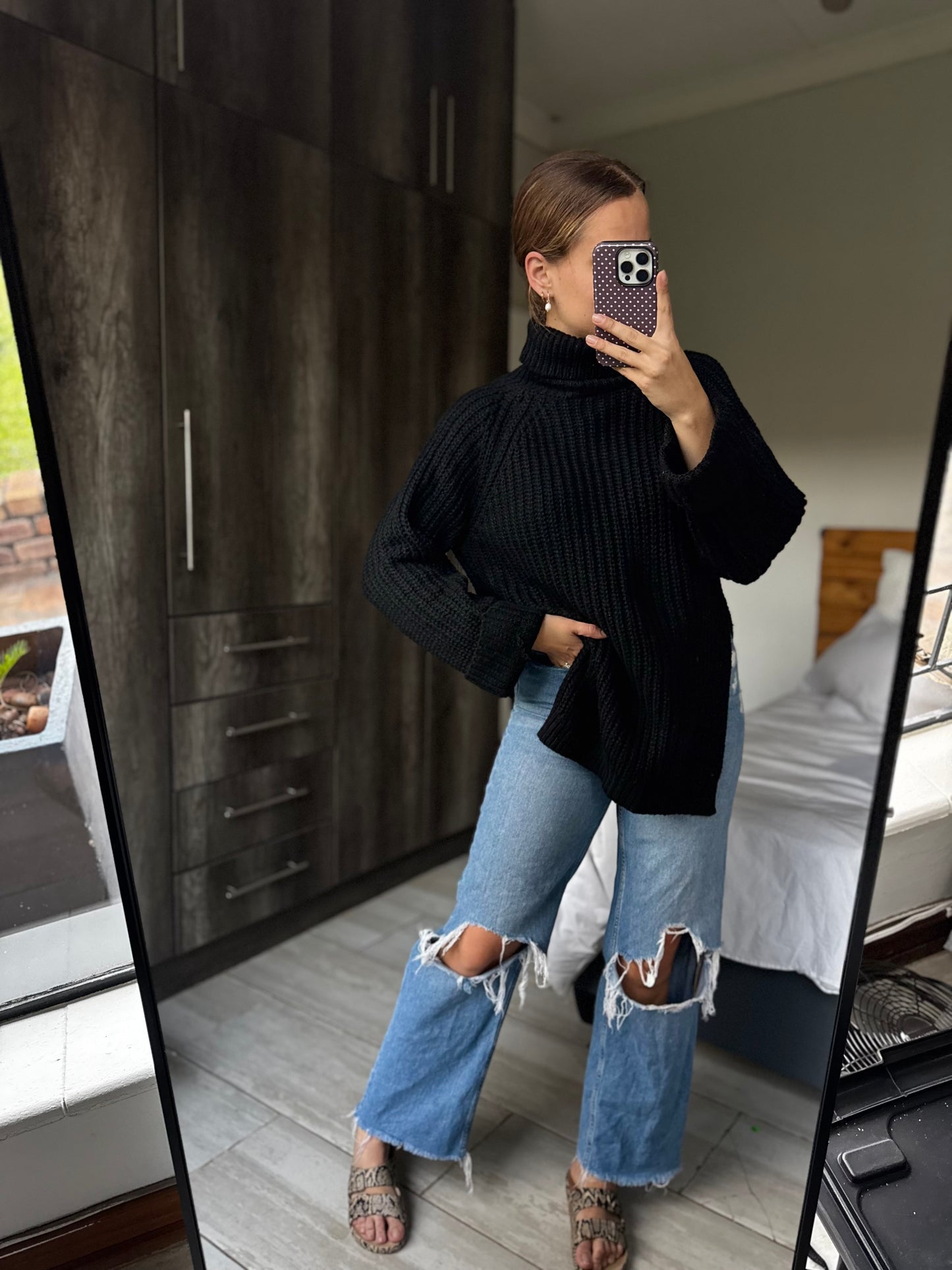Oversized chunky knitted sweater (AA)