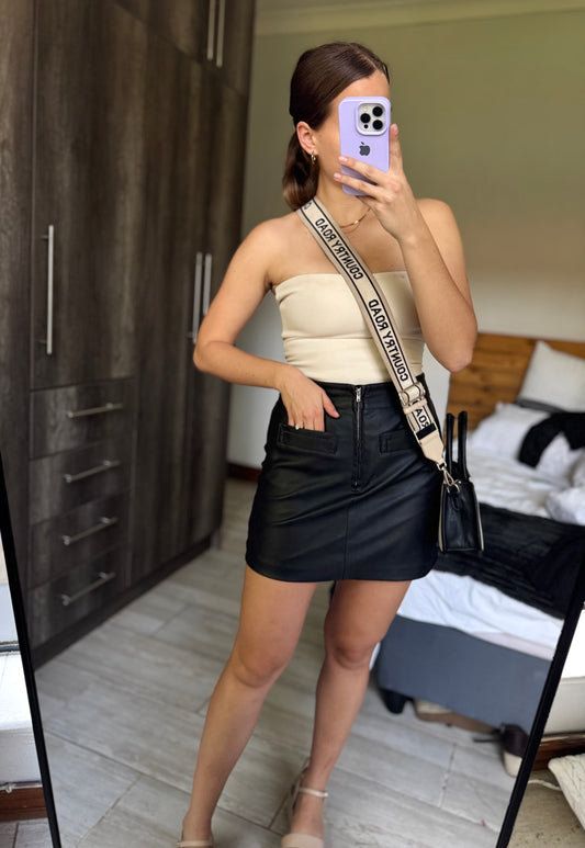 BRAND NEW H&M leather skirt