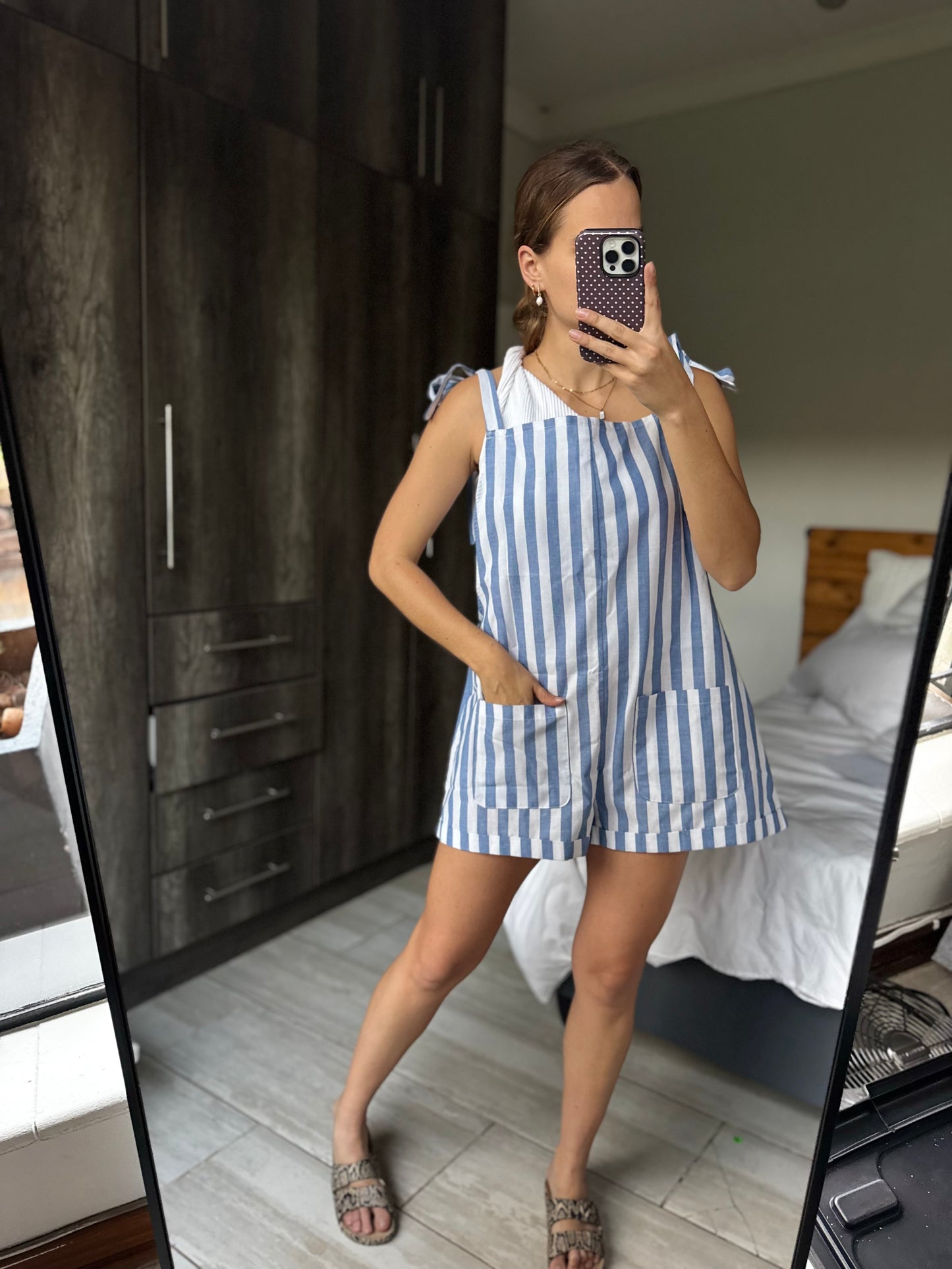 Blue striped jumpsuit (AA)