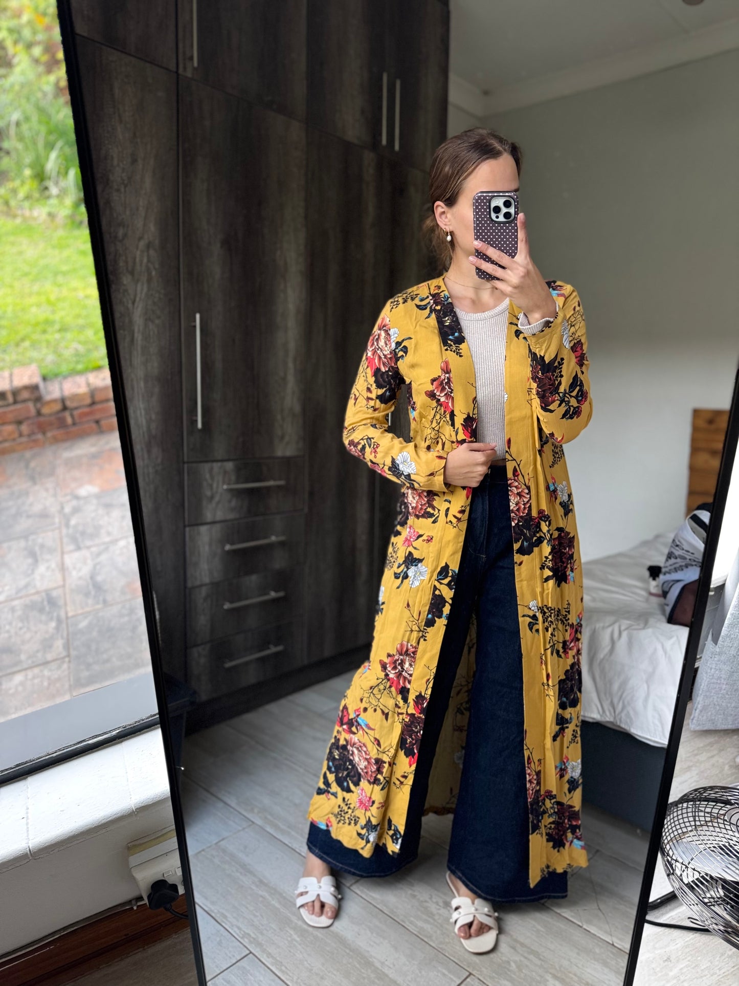 Yellow floral jacket (B)