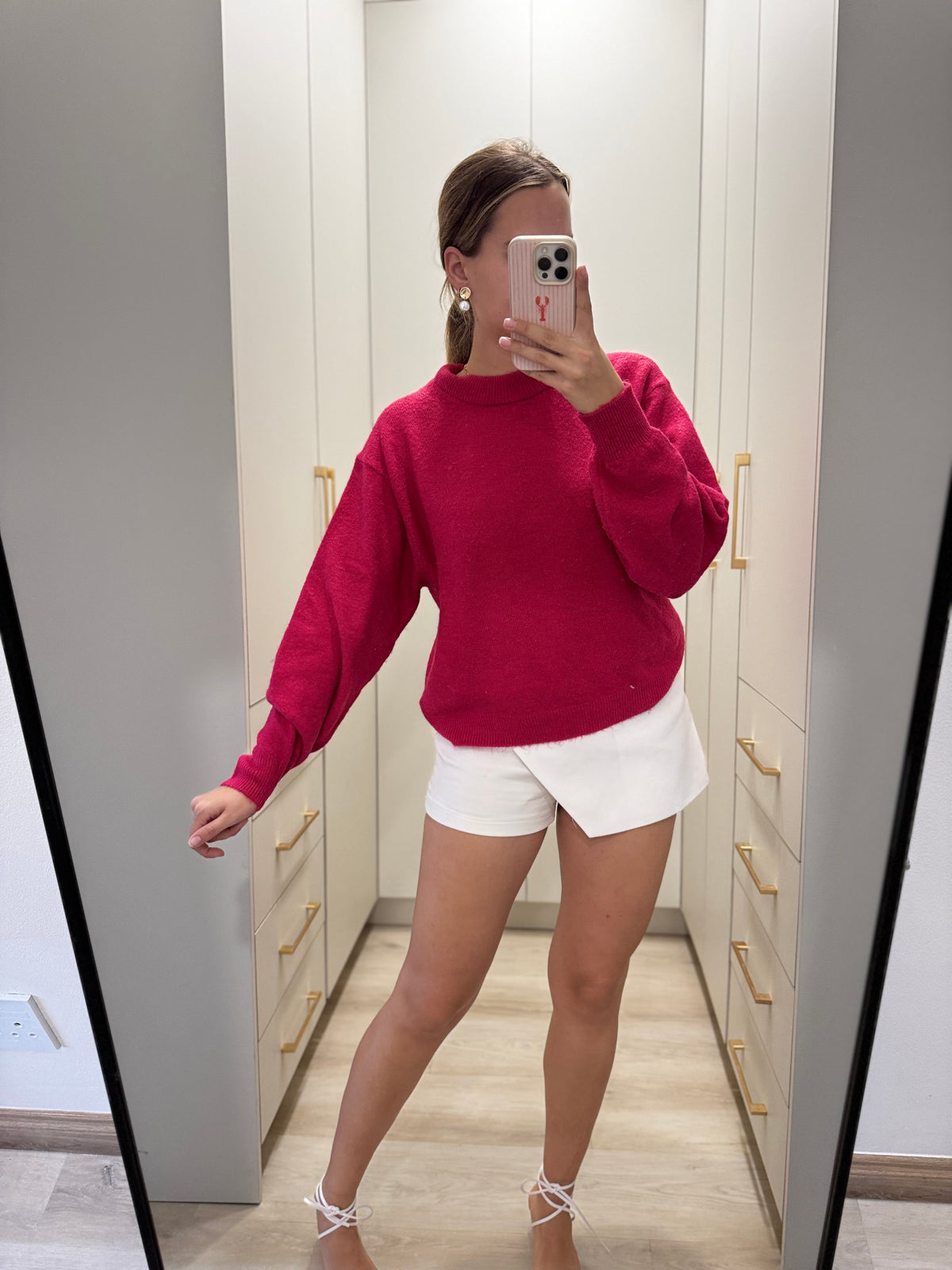 H&M pink knitted sweater (J)