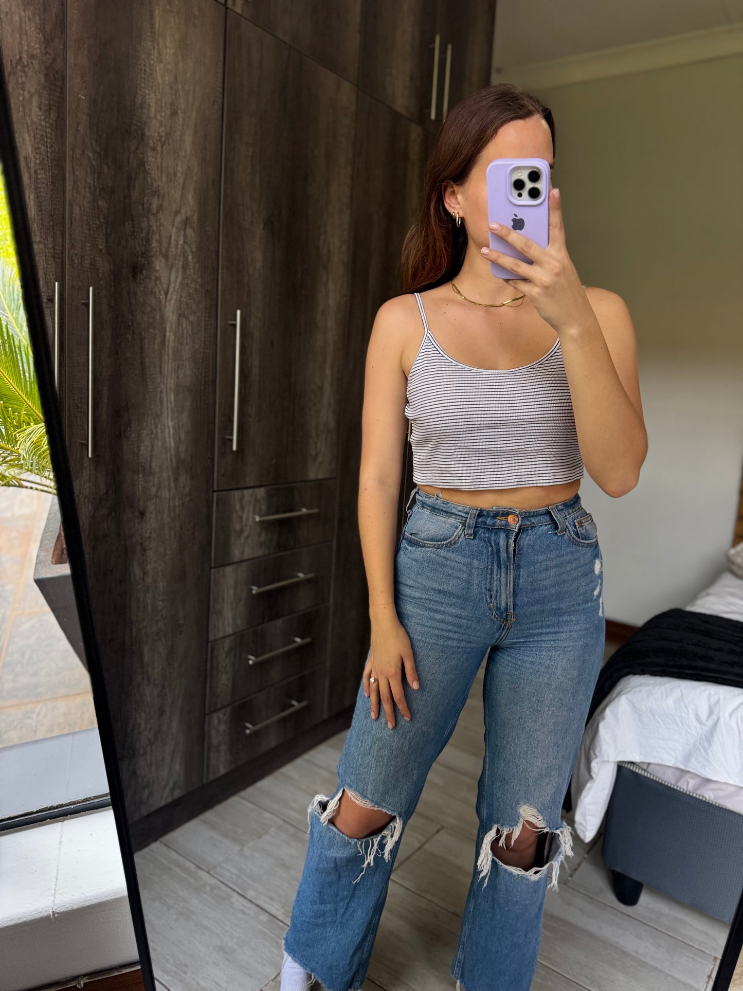 Striped crop top (OO)