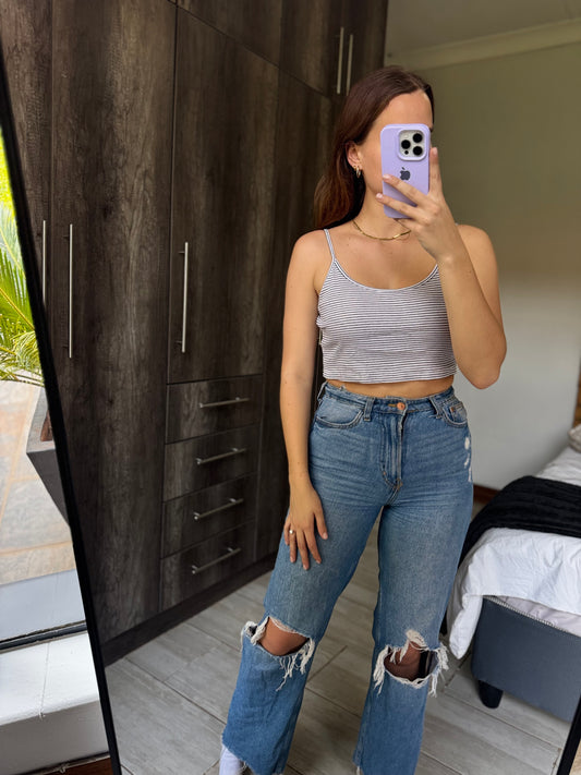 Striped crop top (OO)