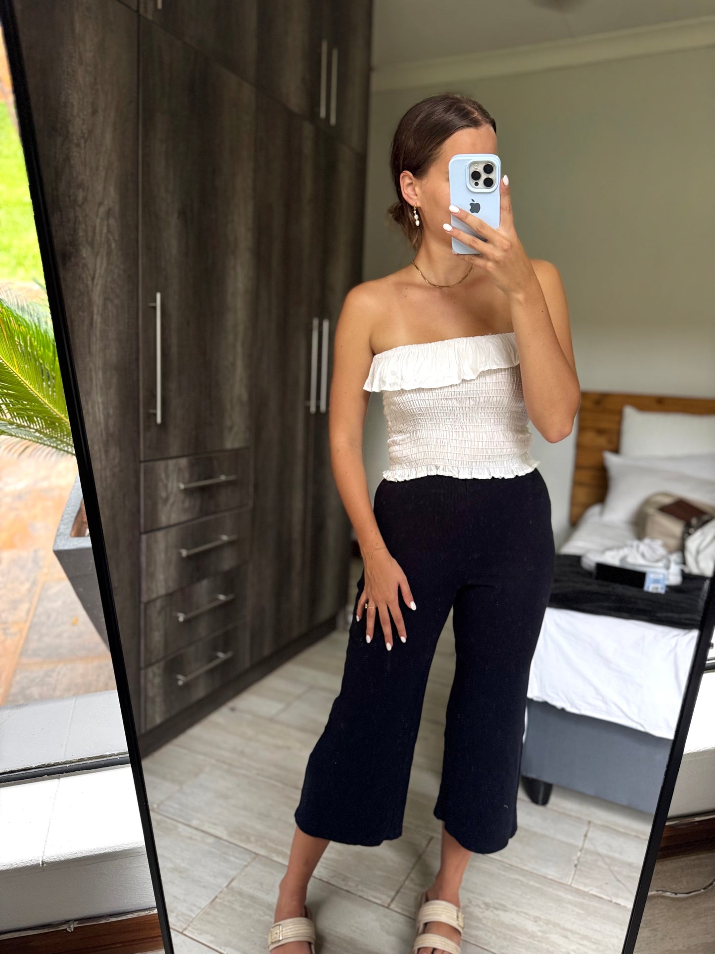 Black ribbed pants (EE)