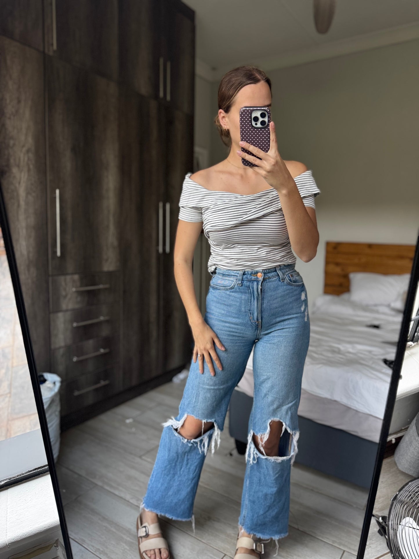 Striped bodysuit (X1)