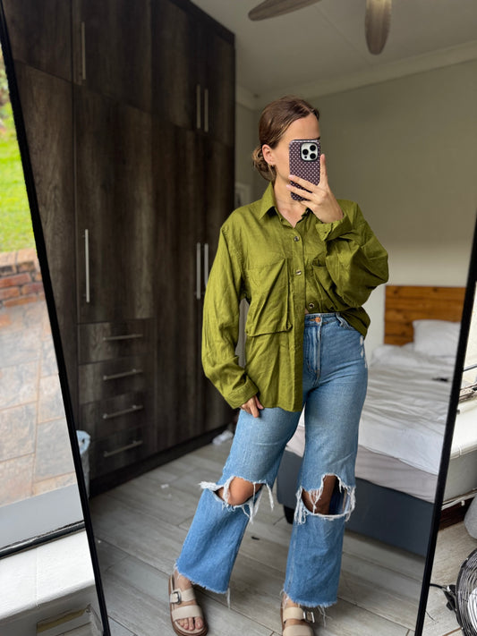 100% linen button down (X1)