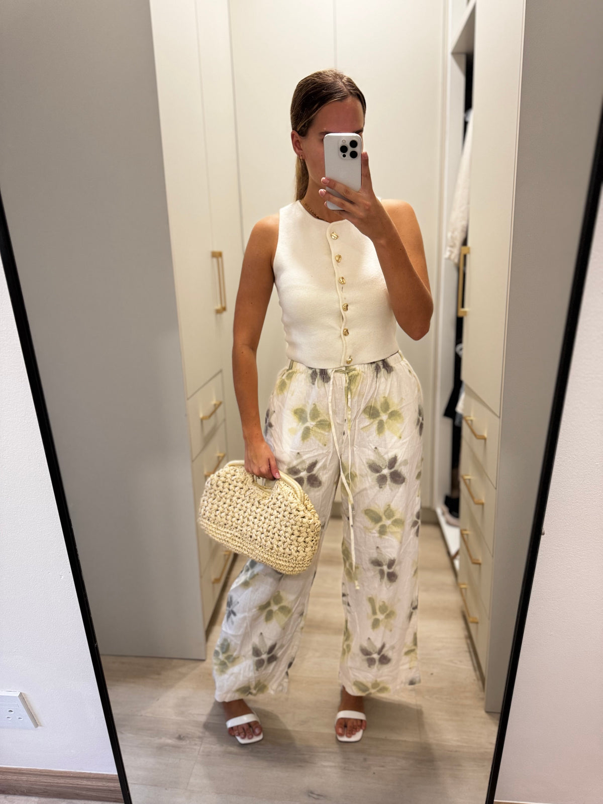 Cotton on floral pants (X1)