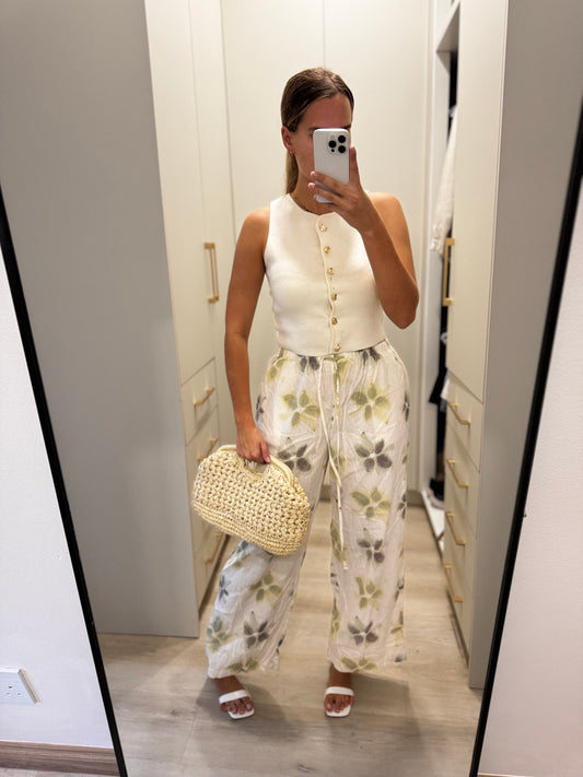 Cotton on floral pants (X1)