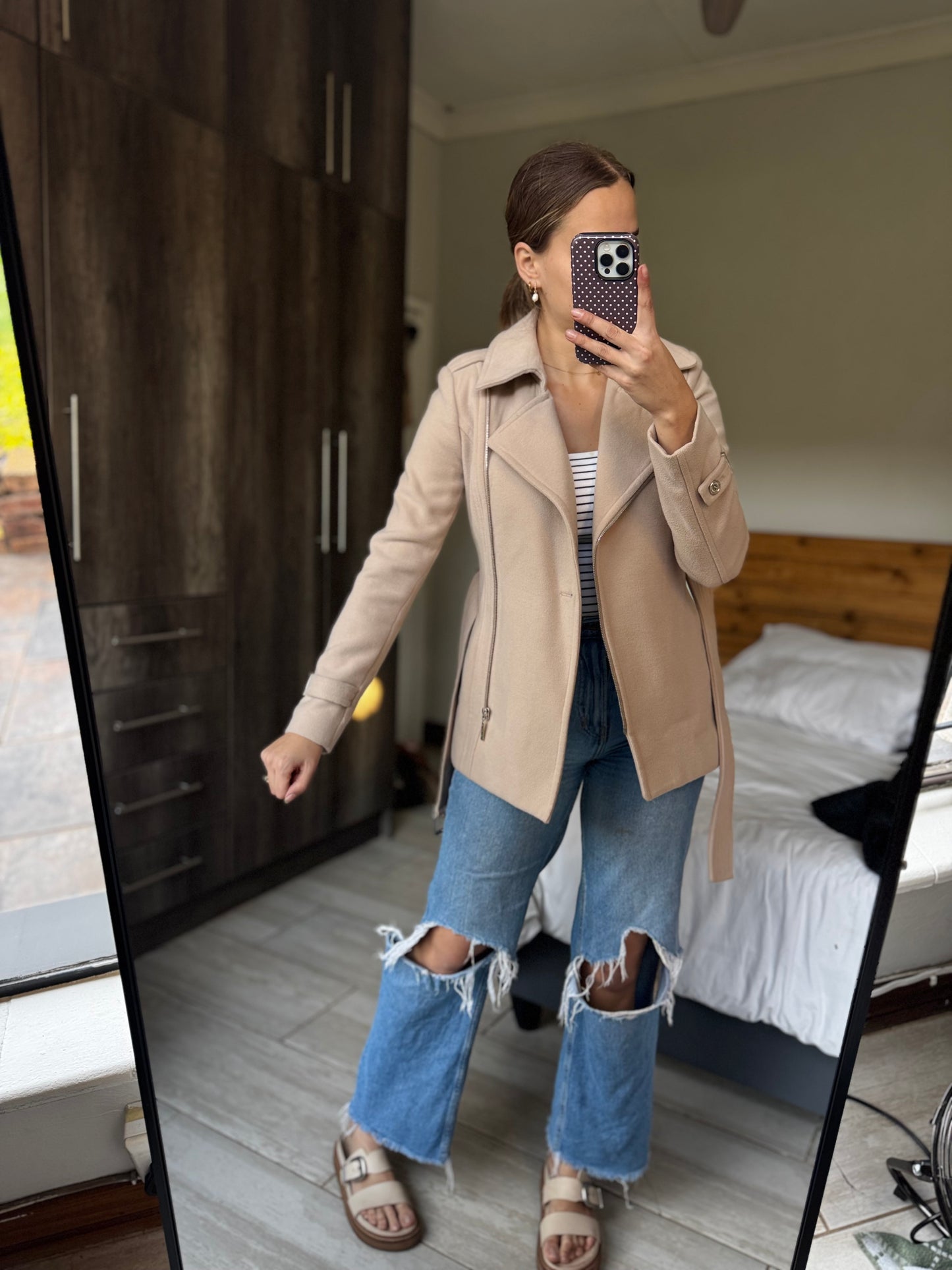 Truworths cream coat (QQ)