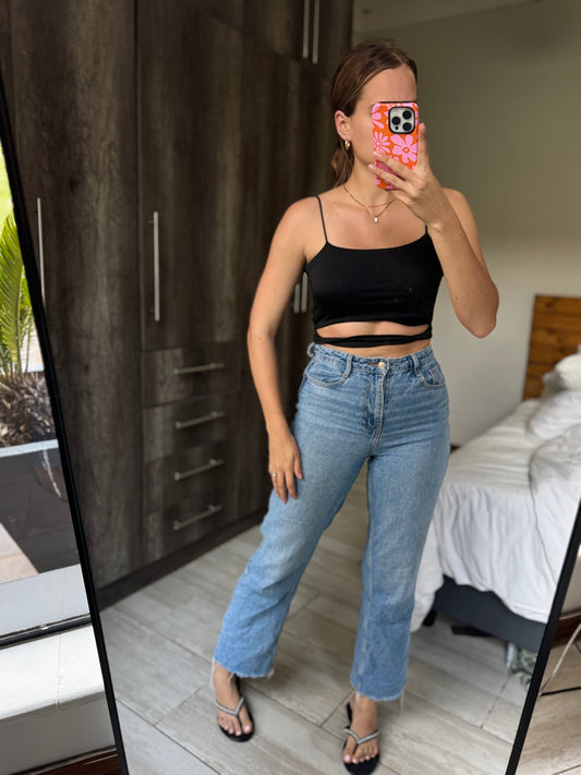 Black crop top (P)