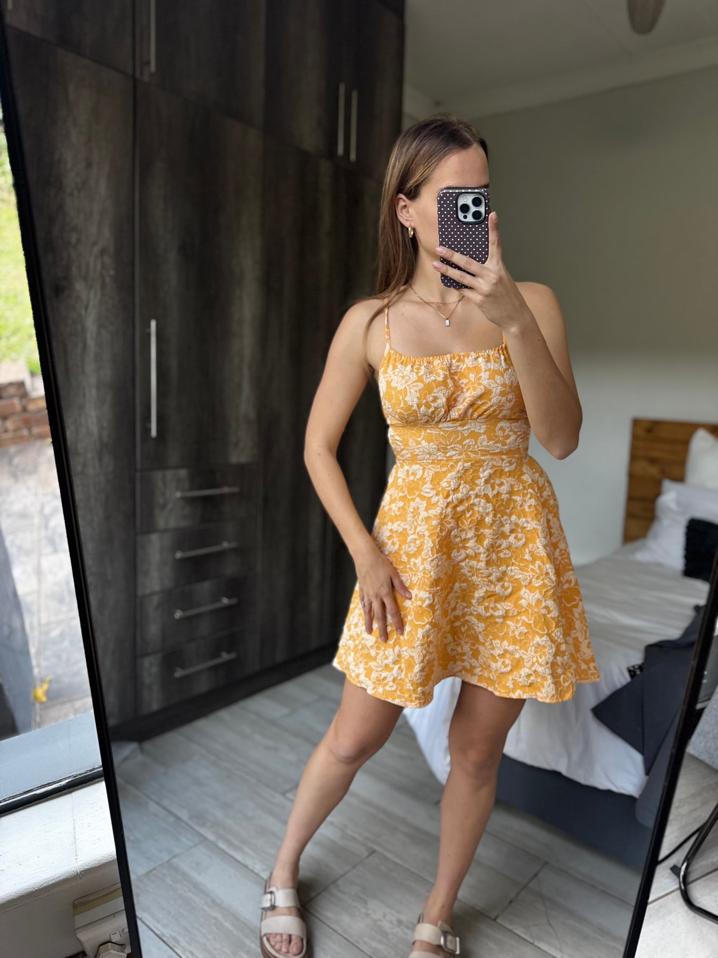 Yellow floral dress (YY)