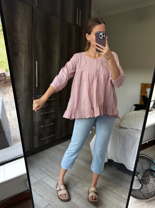 100% Cotton pink top (AA)