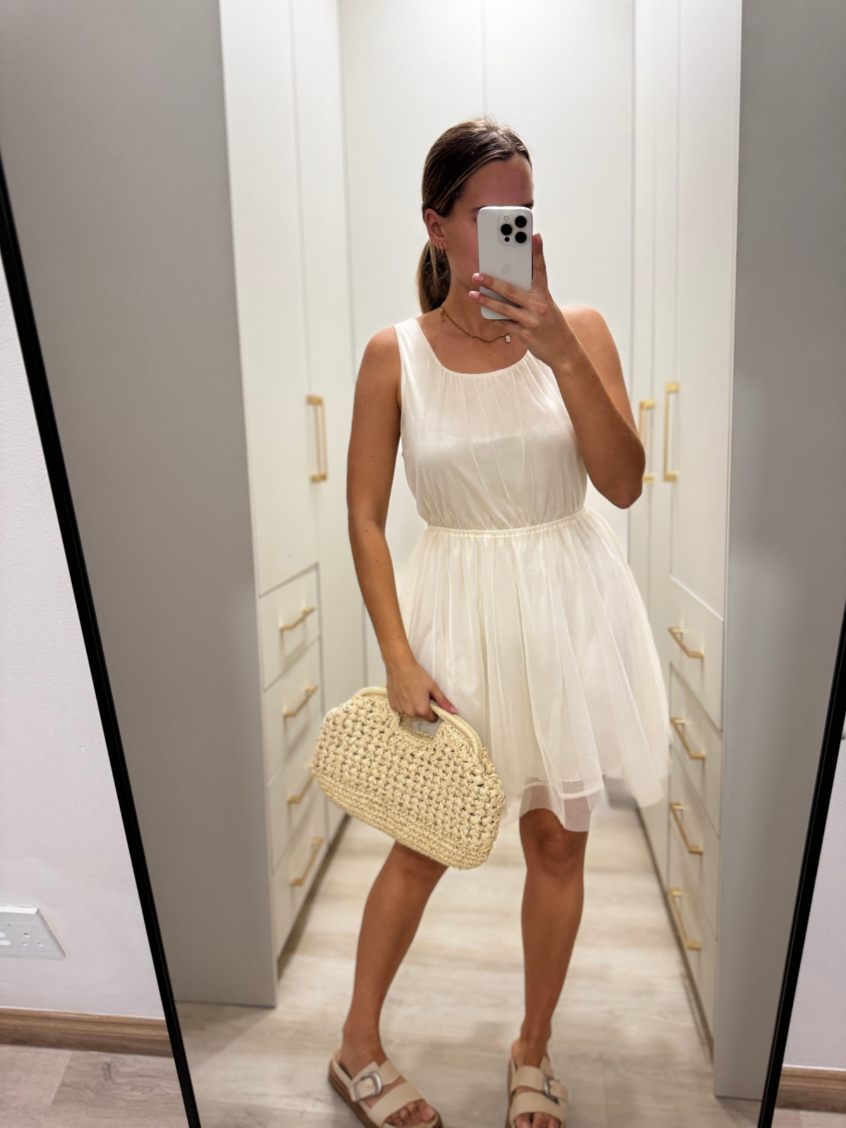 Cream dress (L)