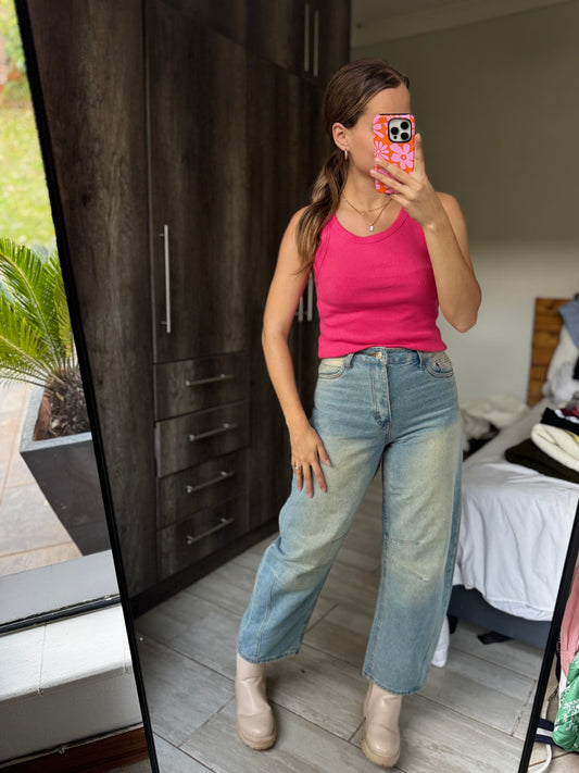 Old Khaki pink tank (Q)
