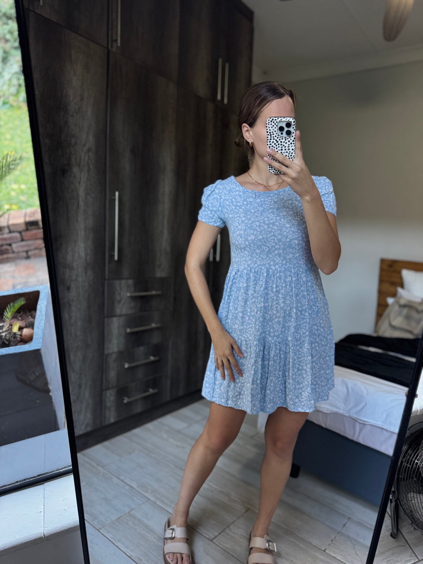 Blue floral dress (A)