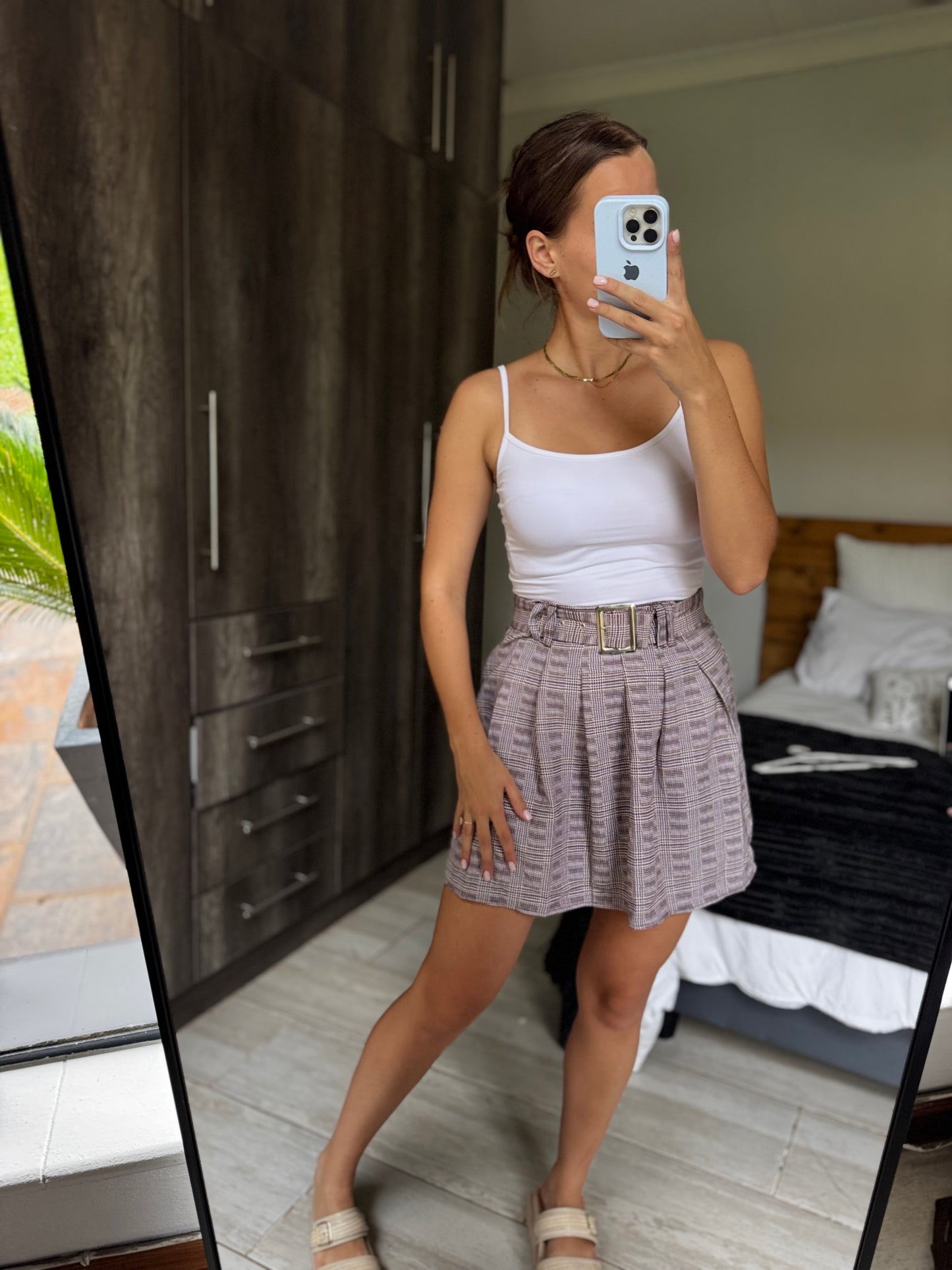 checkered skirt (VV)