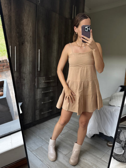Cotton on brown dress (AA)
