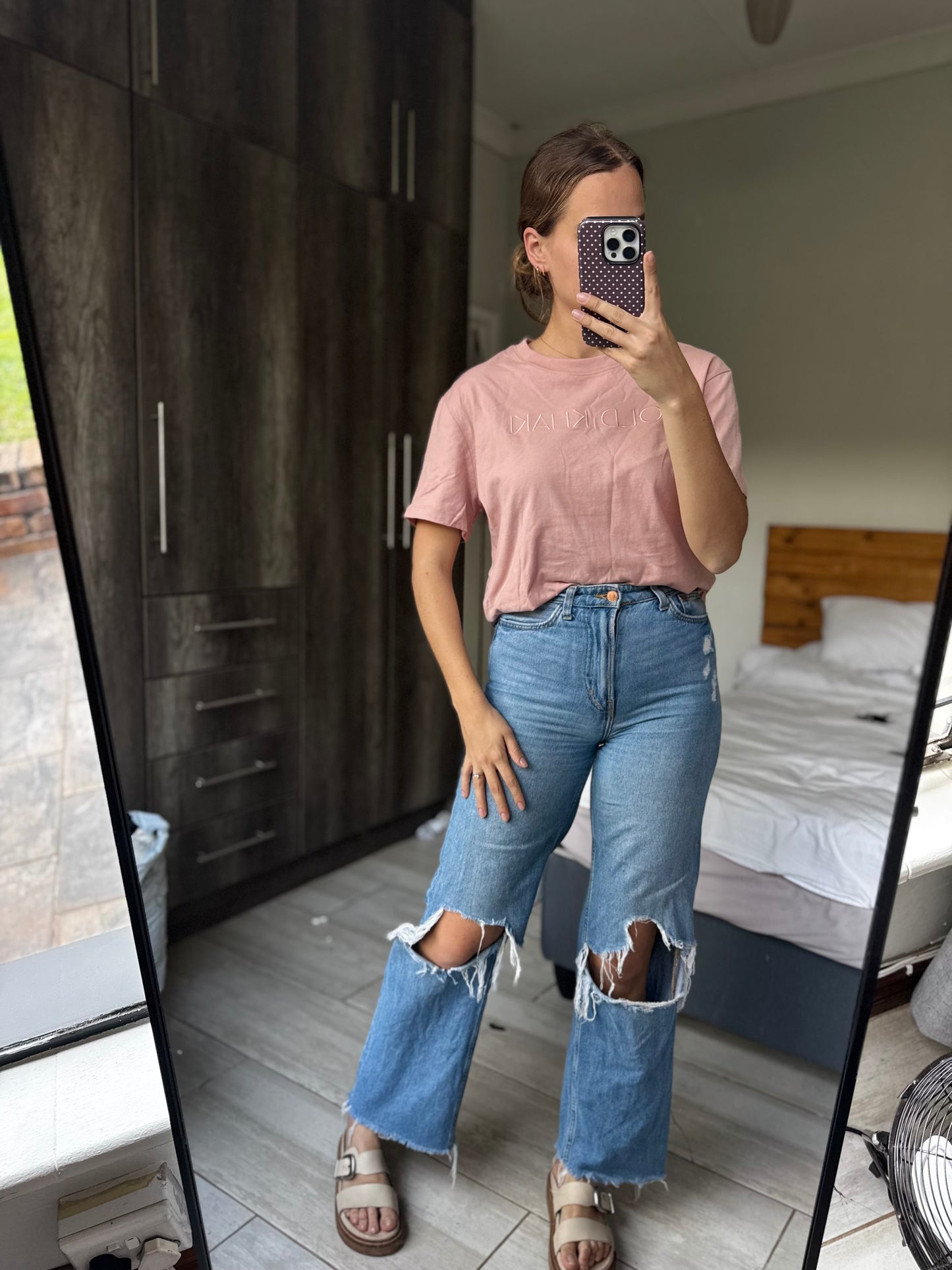 Old Khaki pink tee (X1)