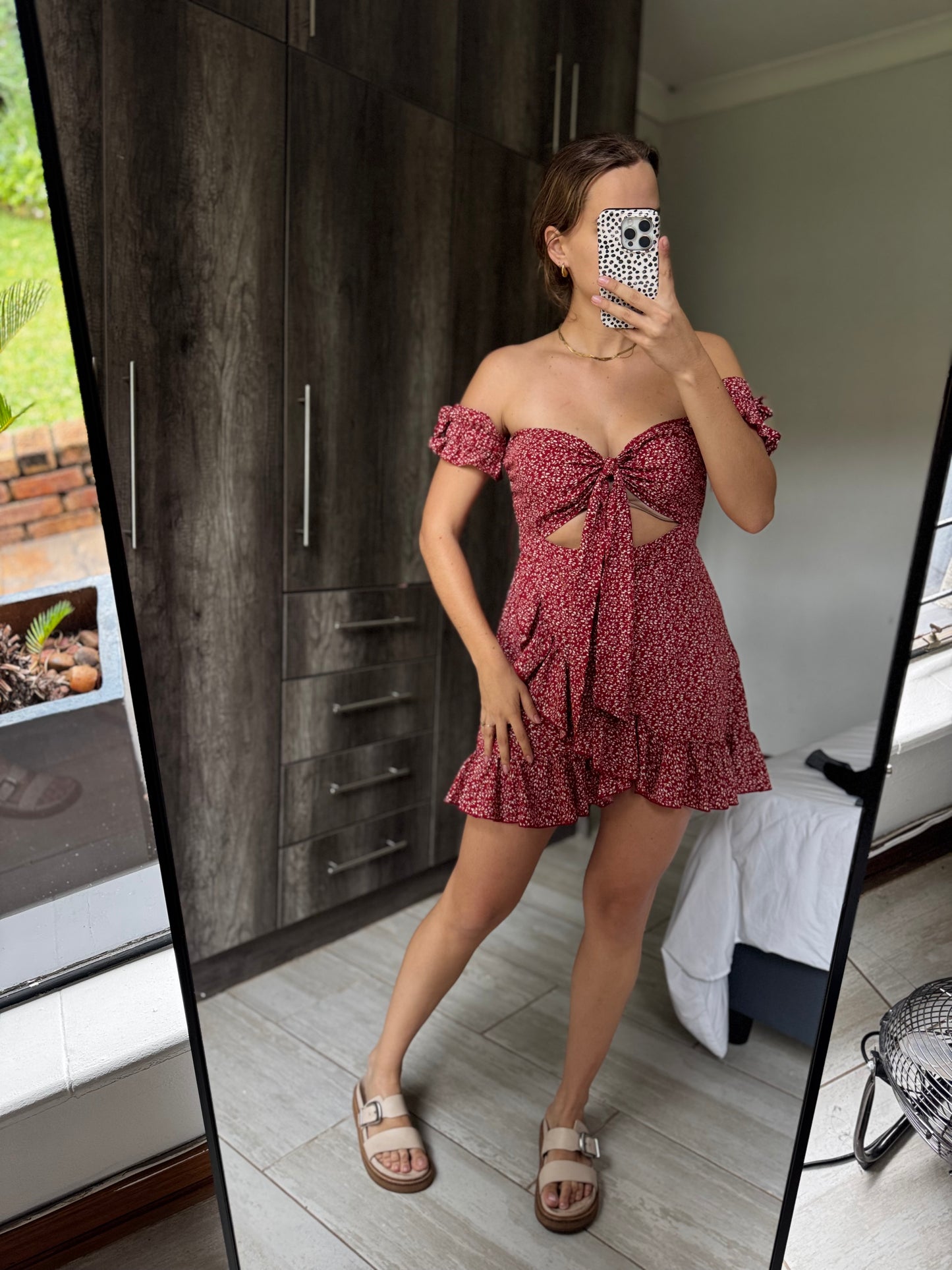 Red floral dress (BB)