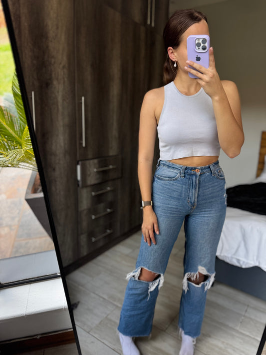 ZARA blue top (N)